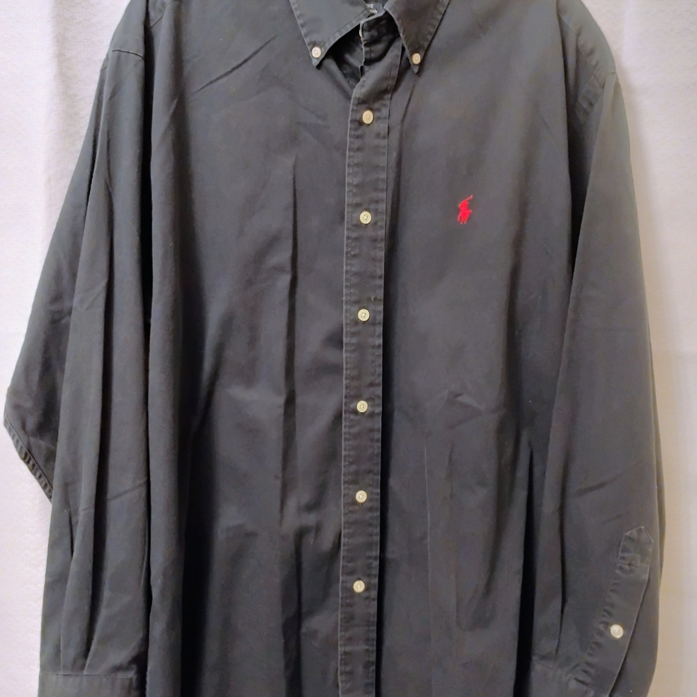 Ralph Lauren Blue Label Dark Gray Button Down Shirt